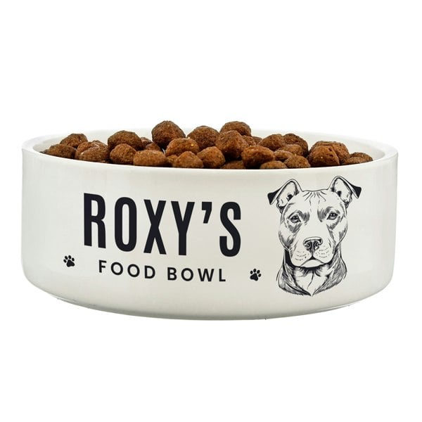 Personalised Memento Company Personalised Dog Breed Feeding Bowl