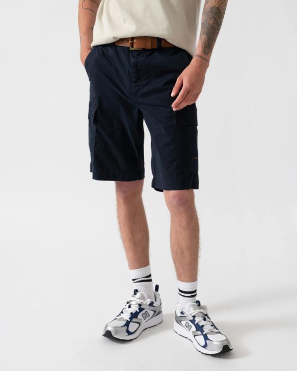 BOSS Orange Sisla Mens Cargo Shorts - Dark Blue 404