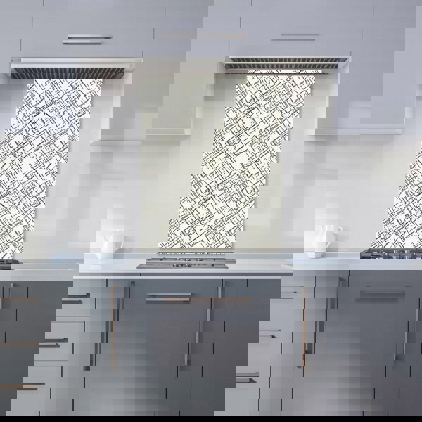 Warren Reed - Designer Monochrome Distressted Pattern Kitchen Splashback