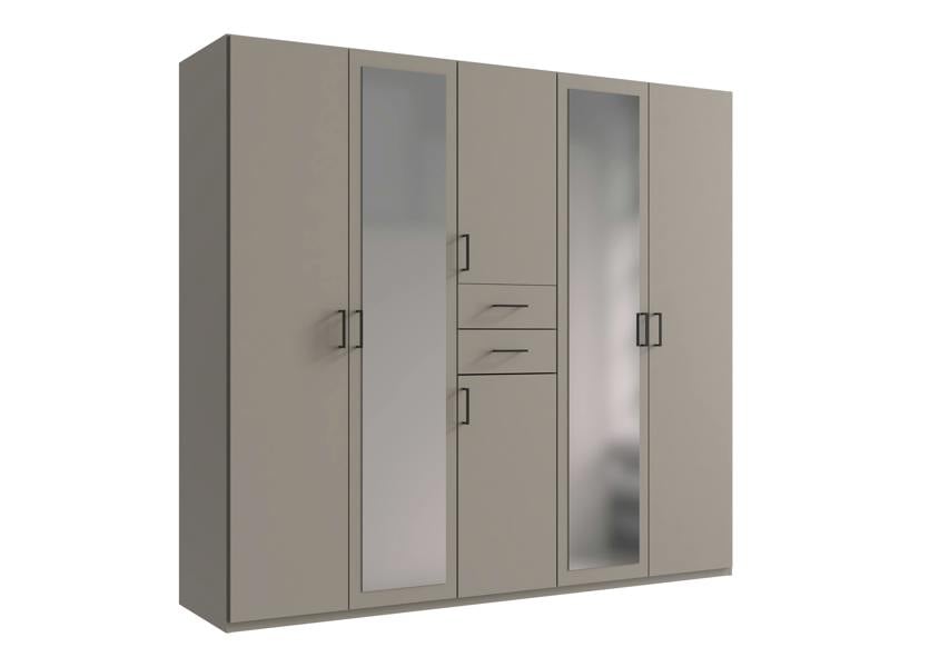 Dillingen 6 Door wardrobe Grey