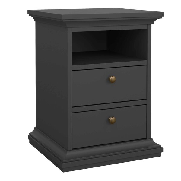 Wyld Haus Osaka 3 Piece Farmhouse Bedroom Furniture Set Grey Wooden