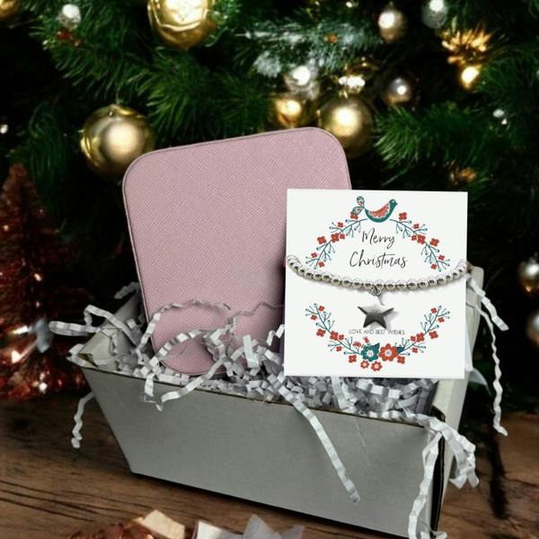 Aye Do Gifts Christmas Star Gift Hamper | Silver Star Bracelet & Jewellery Box