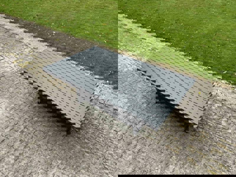 Fimous Aluminium Outdoor Adjustable Rising Dining Table Garden Furniture Dark Grey