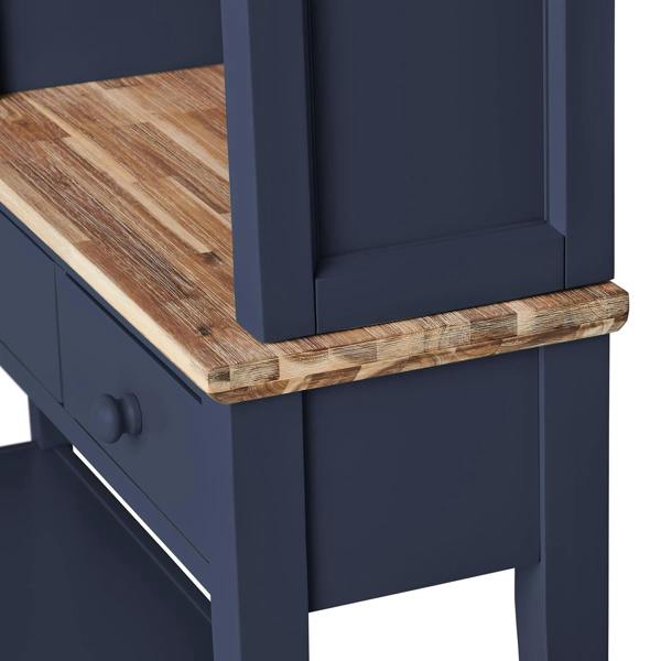 Statement Furniture Florence Console Table and Hutch, Display Cabinet with Shelves