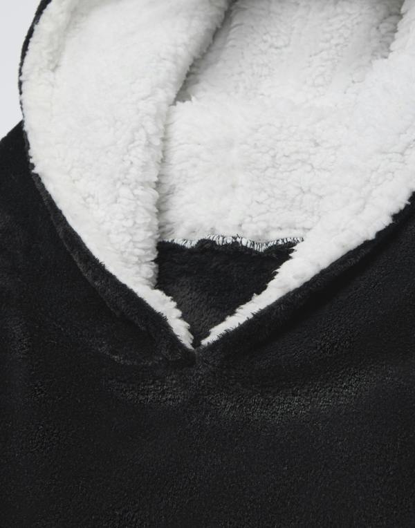 Yellowstone Mens Black Dutton Ranch Logo Blanket Hoodie (One Size)