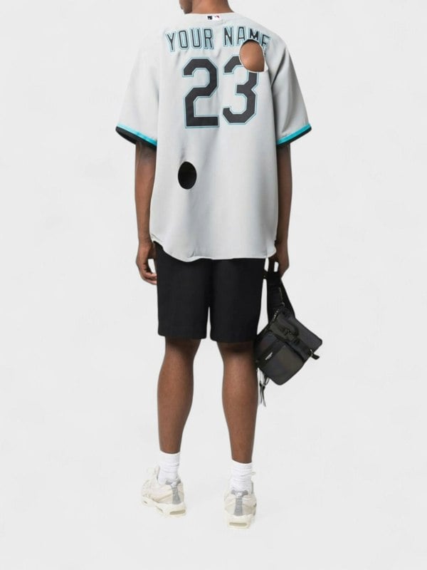 Off - White Miami Marlins Cut - Out Shirt - Supplied FashionOff - White