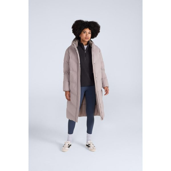 Animal Womens Cocoon Borg Lined Padded Jacket - Taupe