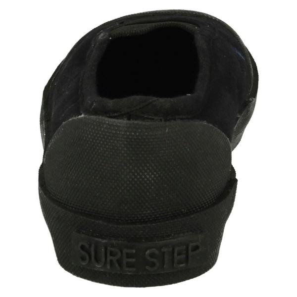 Sure Step Unisex Childrens Black Gusset Plimsolls 322-7305