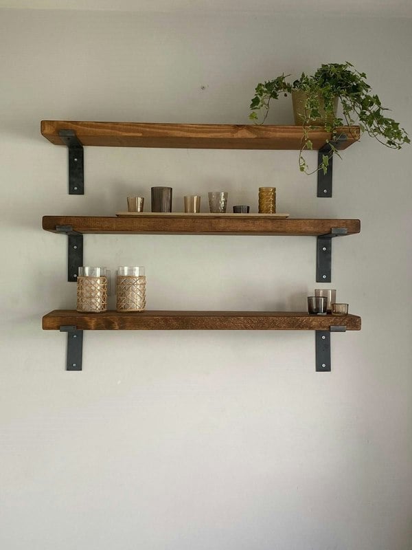 The Bespoke Carpentry Co Industrial Shelves with Brackets