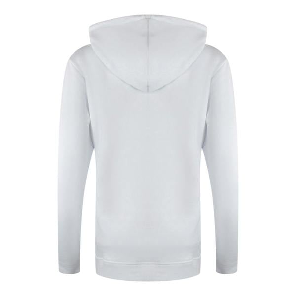 Moschino Love Moschino Small Bold Heart Logo White Zip Hoodie