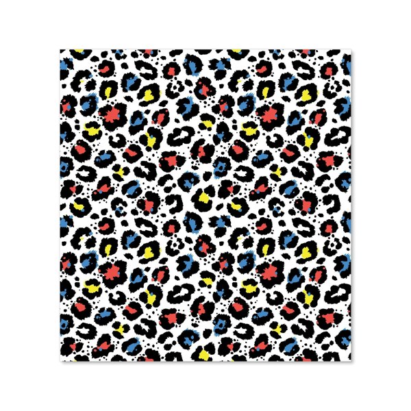 Warren Reed - Designer Coloured Leopard Print Kitchen Splashback