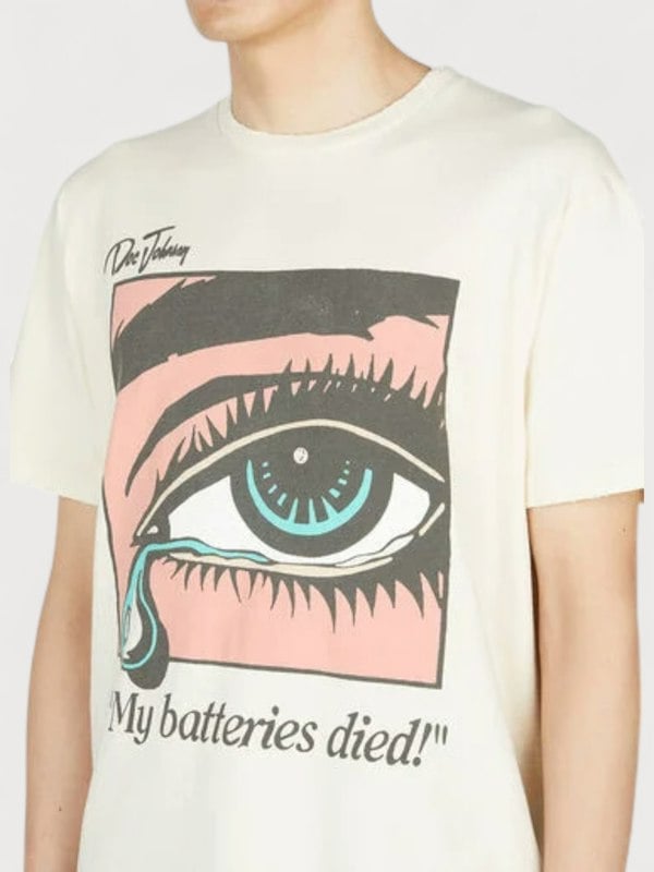 Gallery Dept. Dead Batteries Tee Antique White - Mens