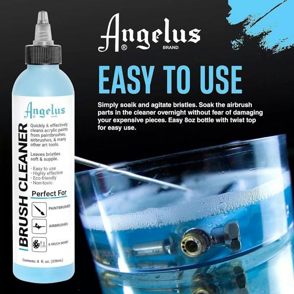 Angelus Brush Cleaner - For Removing Dried Acrylic Paint 8oz