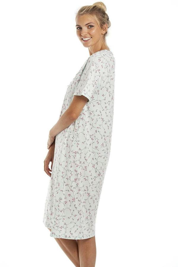 Classic Floral Print Jersey Cotton Nightdress