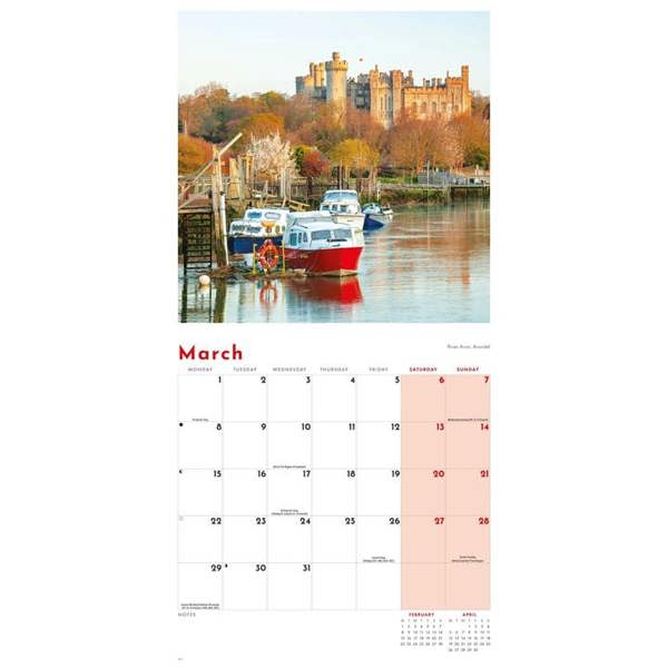Canals & Waterways Calendar 2027, Wall Calendars, Month To View, Travel, Gift