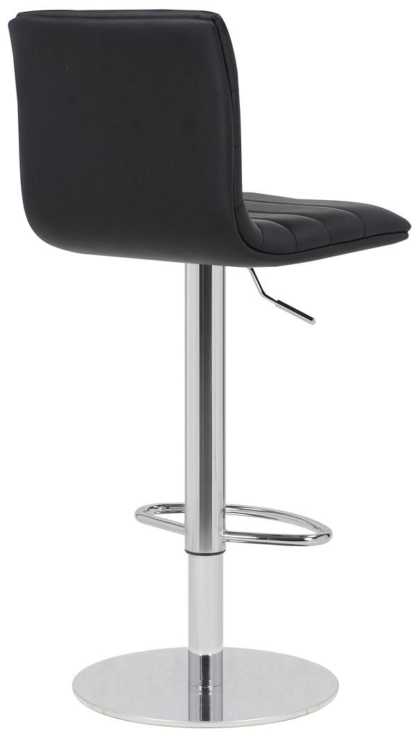 Lamboro Deluxe Aldo Black Bar Stool - Adjustable Swivel Home & Breakfast Bar Stool