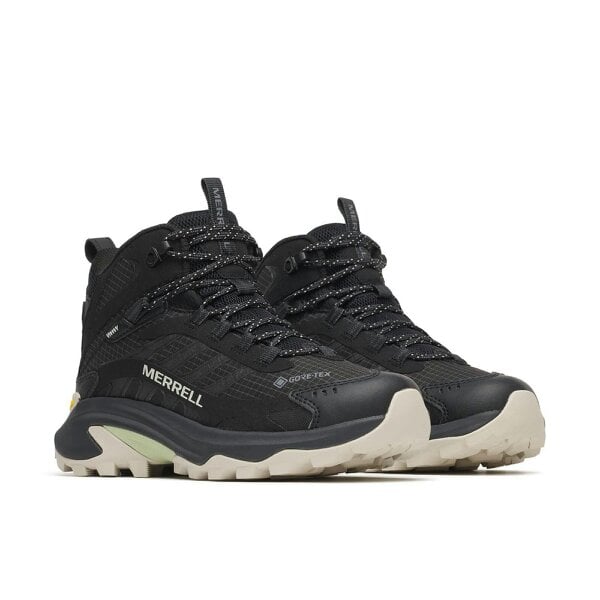 Merrell Womens Moab Speed 2 Mid GTX Gore-Tex Walking Hiking Boots Black J037826
