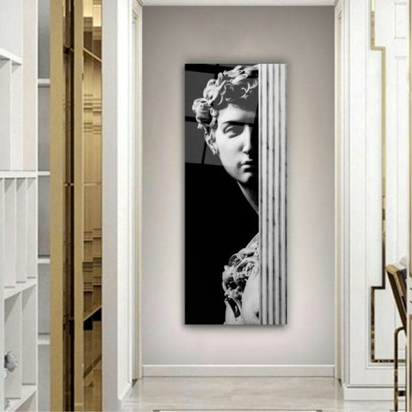 Artchi Shadowed David Glass Wall Art
