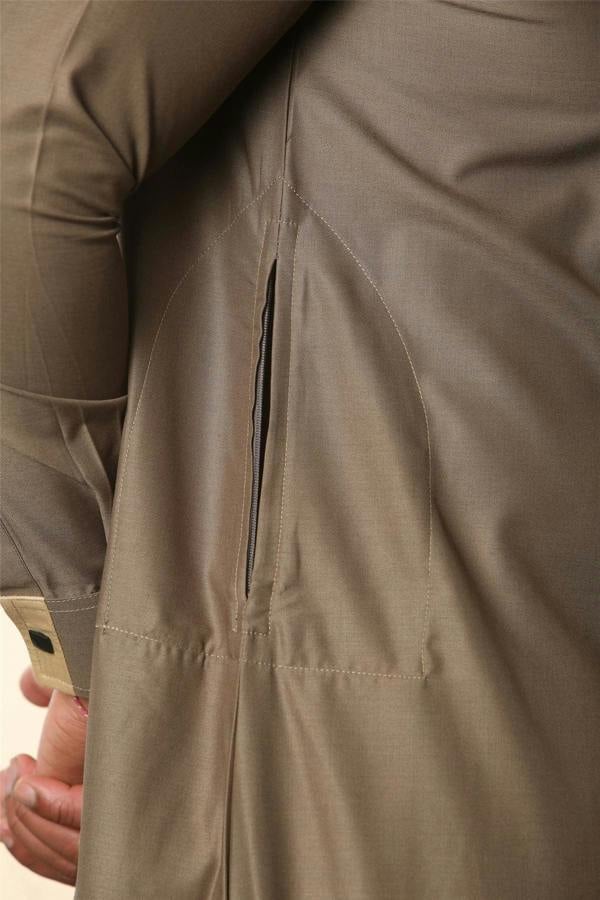 Infinity Leather Men's Thobe Arab Saudi Emirati Islamic Clothing Jubba Robe