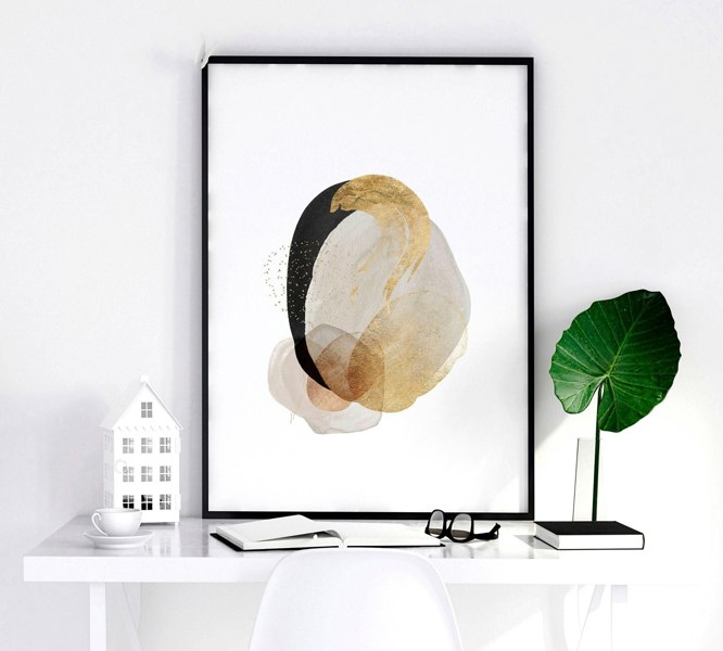 Abstract prints | set of 3 wall art for living room