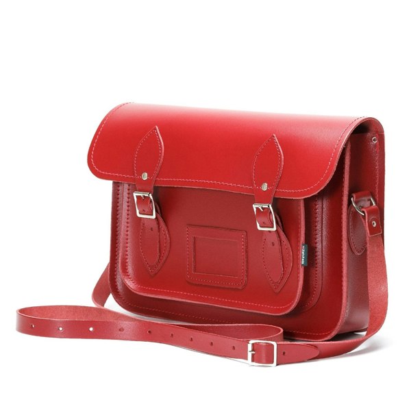 Zatchels Handmade Leather Satchel - Red