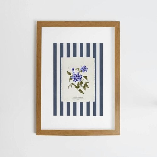 Joules Clematis Climber A2 Wood Frame | Blue