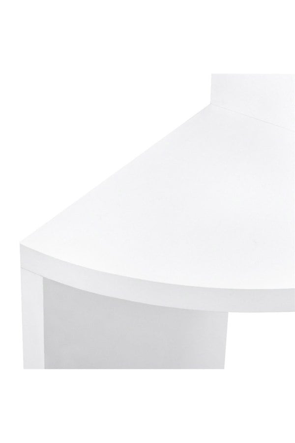 Living and Home 3-Tier Wooden Zigzag Floating Corner Shelves