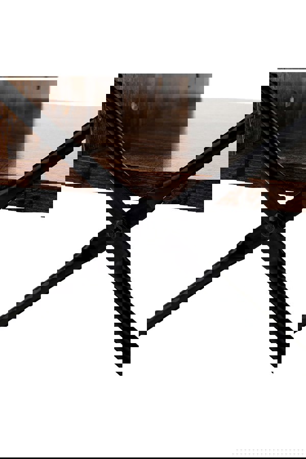 Living and Home Industrial Style 5 Tier Bookcase Metal Frame