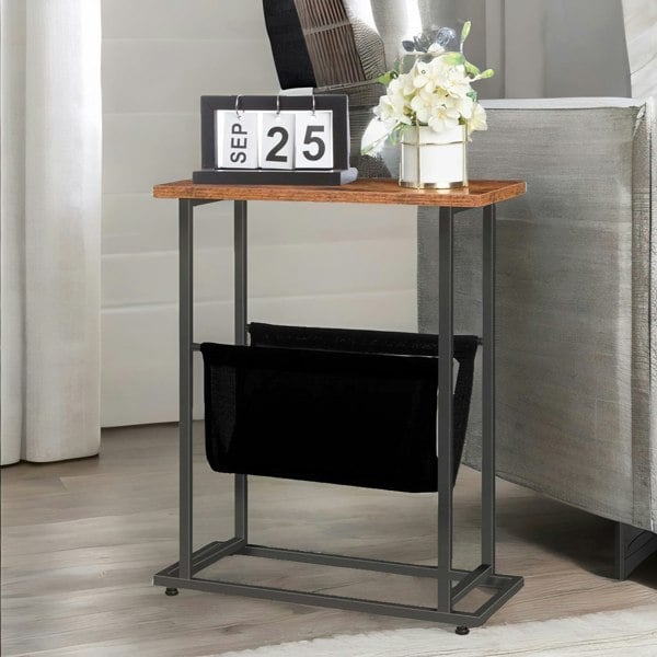 Rafaelo Mobilia Bedside Table with Magazine Holder Sling