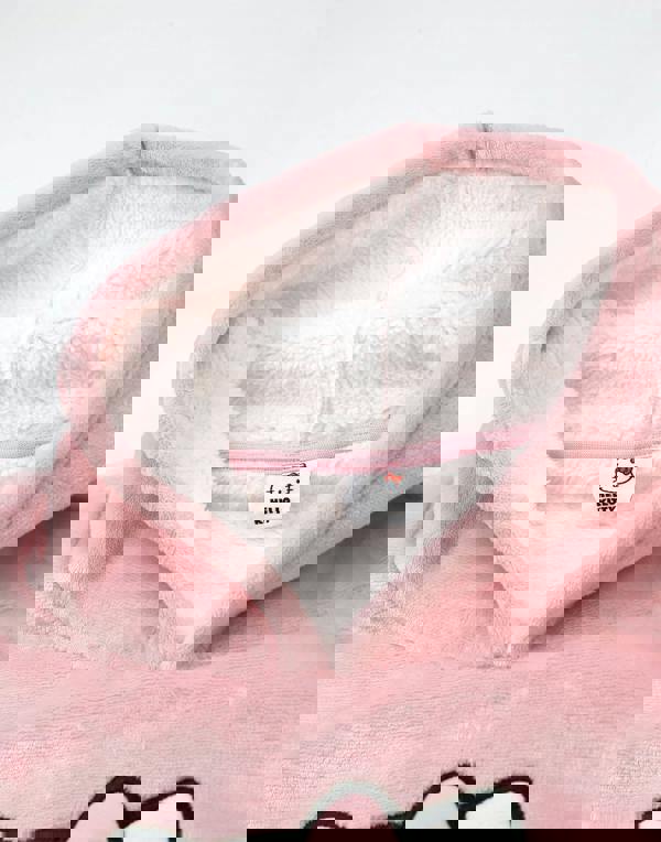 Hello Kitty Womens Pink Character Face Blanket Hoodie (One Size)