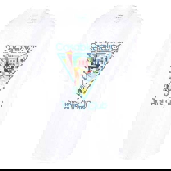 Casablanca Le Joueuse Tennis Club Design White T-Shirt L