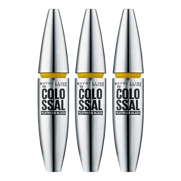 Maybelline New York 3 x Maybelline The Colossal Platinum Black Mascara - 03 Platinum Black