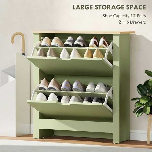 Flip-down Shoe Cabinet