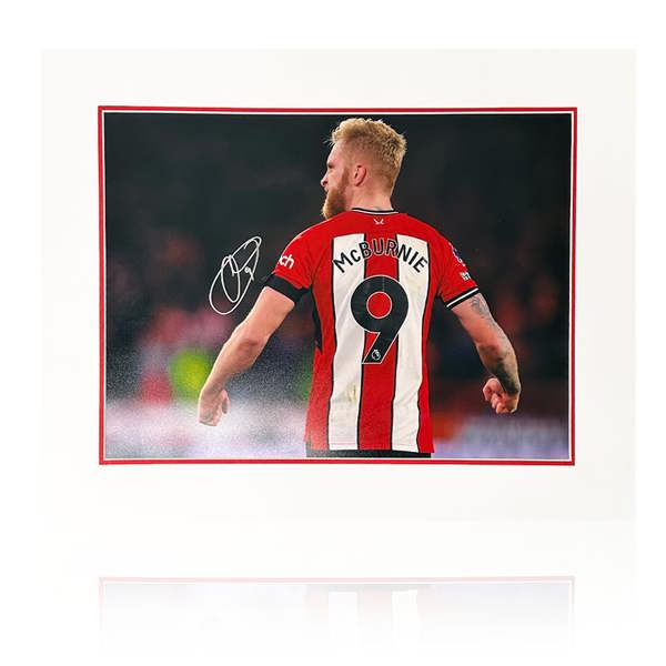 Oli McBurnie Signed Sheffield United Image Deluxe Mount