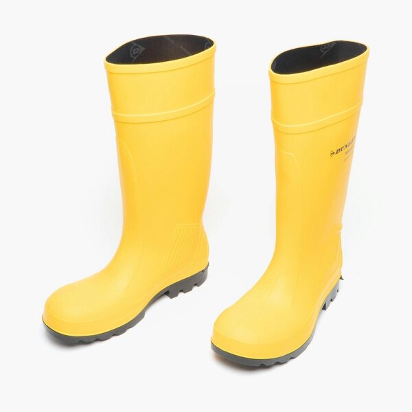 Dunlop PUROFORT Safety Wellington Boots   in  Yellow