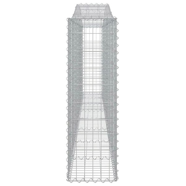 Berkfield Arched Gabion Baskets 2 pcs 400x30x100/120 cm Galvanised Iron