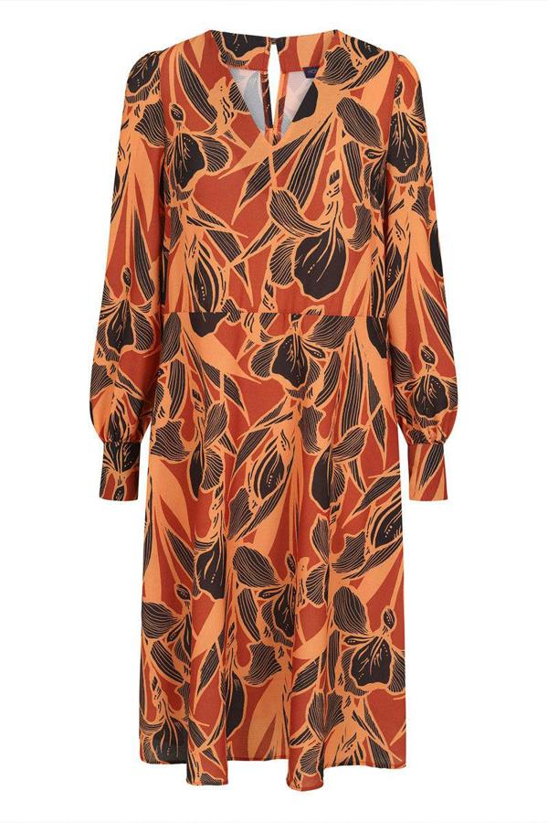 HotSquash Chiffon Loose Dress with V Neck