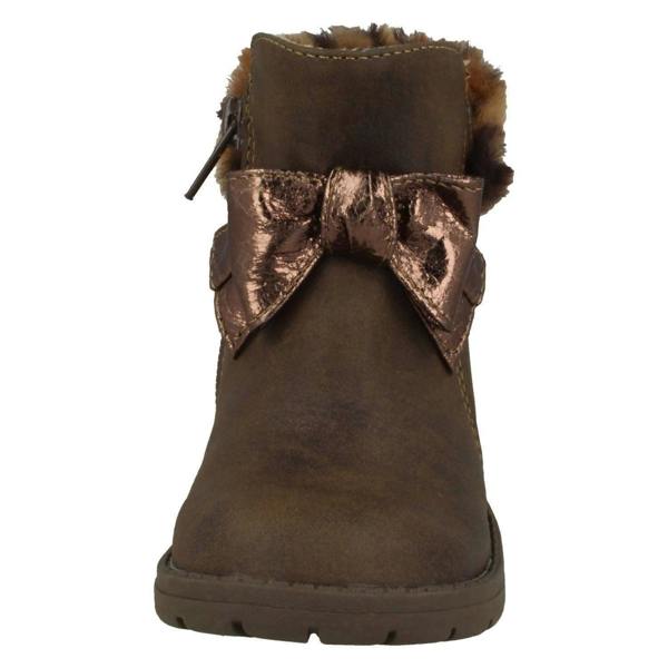 Spot On Girls Spot On Fur Collar Ankle Boots H4183
