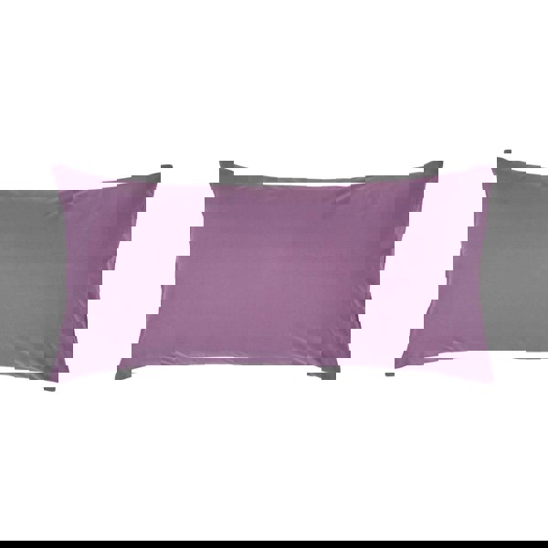 HOMESCAPES Crisp & Cool 200 TC Egyptian Cotton Percale Housewife Pillowcase, European Size