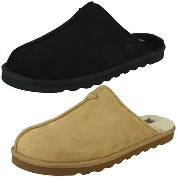 Skechers Mens Skechers Memory Foam Vegan Open Back Slippers Palco 66094