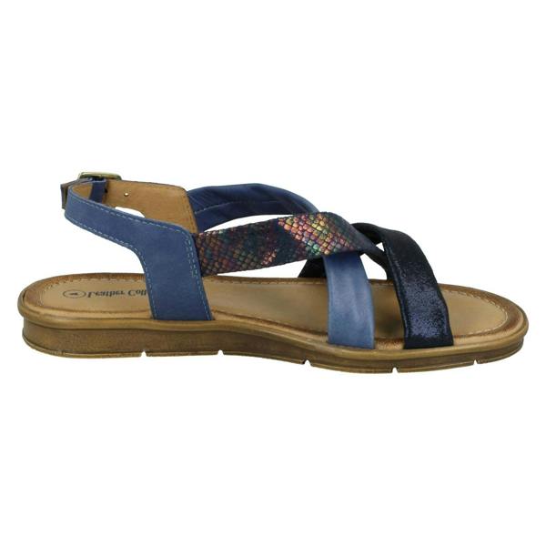 Leather Collection Ladies Leather Collection Flat Slingback Sandals