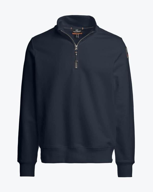 Parajumpers Broad Peak Mens 1/4 Zip Sweatshirt - Blue Navy 316