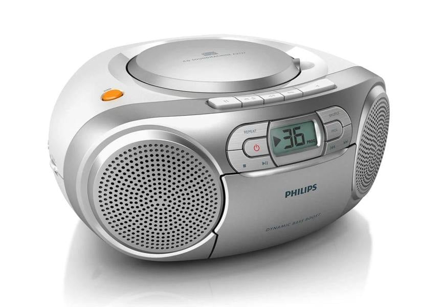 Philips AZ127 Portable Stereo CD Radio FM Cassette Player - EX DEMO