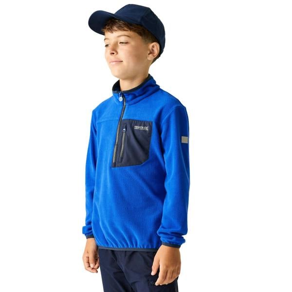 Regatta Childrens/Kids Frankie Half Zip Fleece Top - Olympian Blue - 