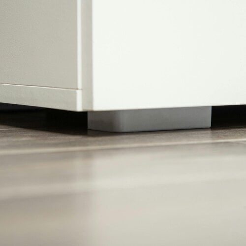 Wyld Haus Cosofi White Wood Freestanding Storage Cabinet 2 Doors 2 Shelves