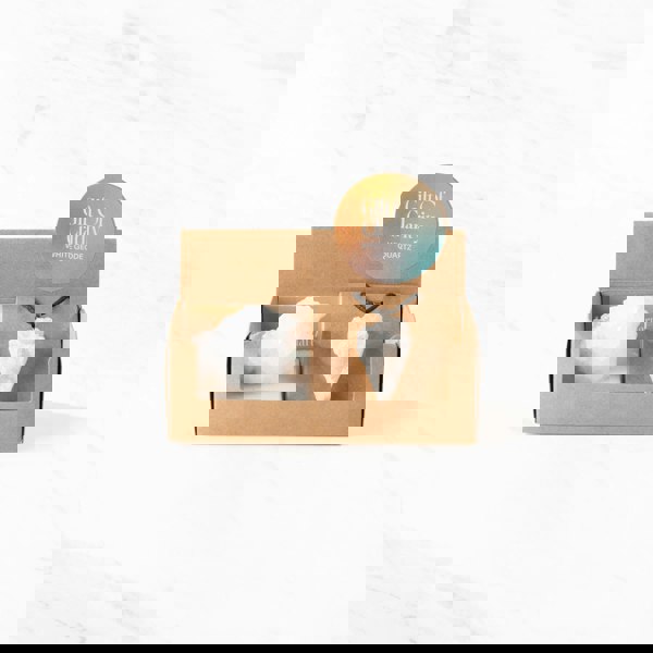 Myga Geode Gift set - Rough Stone and Pendant choice of 3 Colours