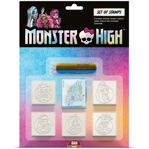 Monster High Blister Pack 5 Stamps – Kids Craft & Stationery Set