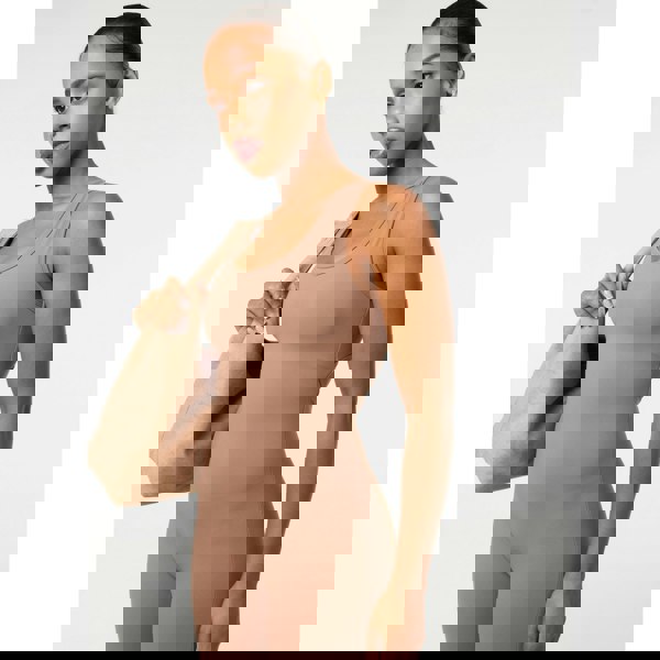 Pink Vanilla Ruched Bum Openback Unitard