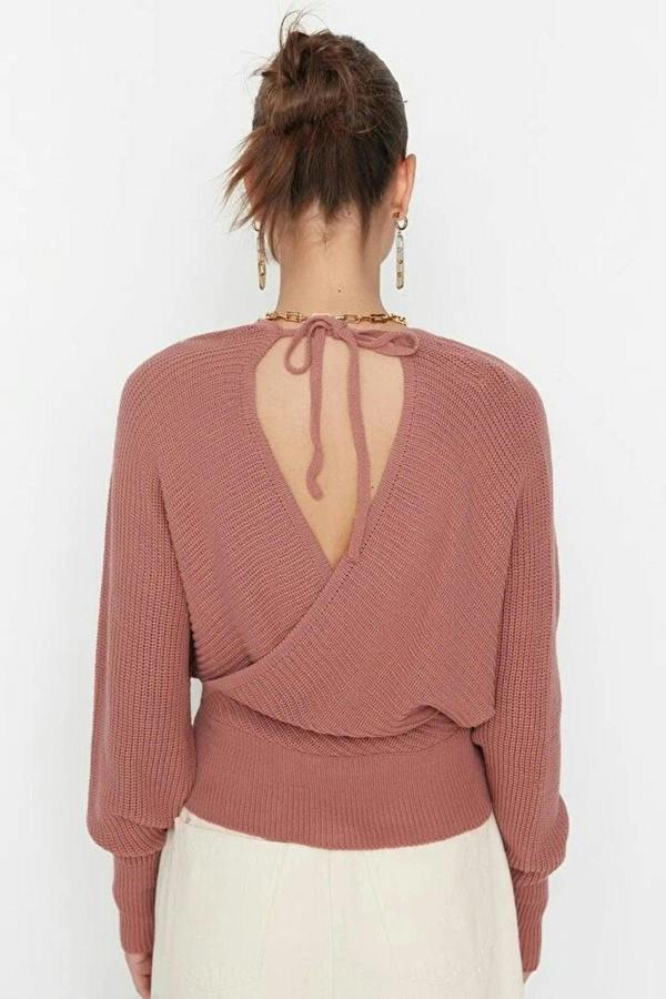 WOVCOR Wrap Front Knitted Jumper