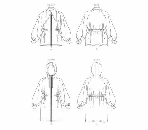 Vogue Sewing Pattern 1840, Jackets for Women, A (S-M-L-XL-XXL) - Intermediate